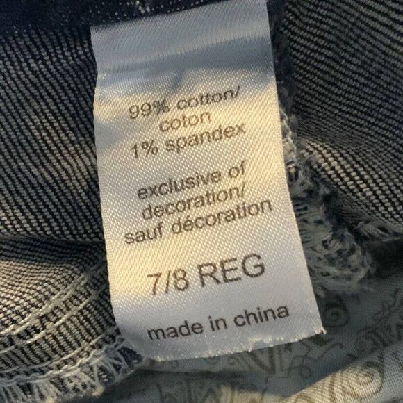 Maurices Premium Jeans Womens Size 7/8 Reg Rhinestones Thick Stitches Denim - Picture 11 of 11